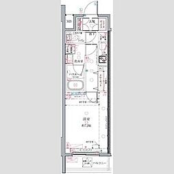西武池袋線 桜台駅 徒歩10分の賃貸マンション 1階1Kの間取り