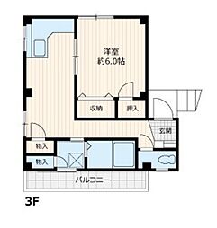 東京メトロ南北線 本駒込駅 徒歩9分の賃貸アパート 1階3DKの間取り