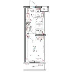 クレヴィスタ大塚 1階1Kの間取り