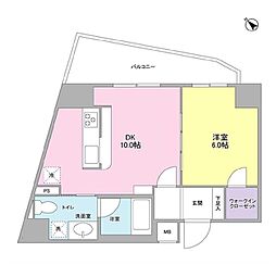 都営三田線 西巣鴨駅 徒歩4分の賃貸マンション 5階1LDKの間取り