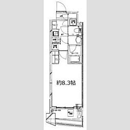 S-FORT中板橋 1Kの間取図画像