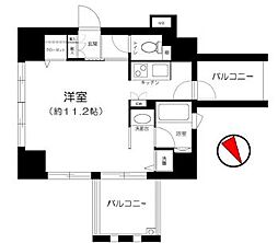 アクシア池袋 ワンルームの間取図画像