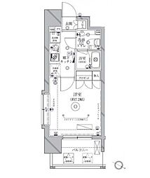クレイシア新大塚 1Kの間取図画像
