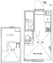 AZEST-RENT池袋2 ワンルームの間取図画像