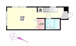 サンヒルズ北大塚 ワンルームの間取図画像