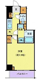 ジェノヴィア田端3グリーンヴェール 1Kの間取図画像