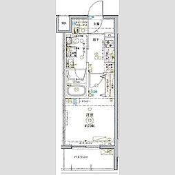 KDXレジデンス池袋ウエスト 1Kの間取図画像
