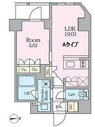 クレストコート東池袋 1LDKの間取図画像
