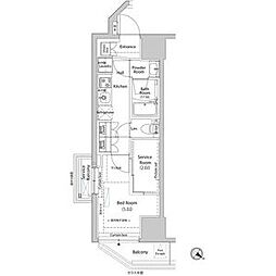 ARKMARK巣鴨COURT 1Kの間取図画像