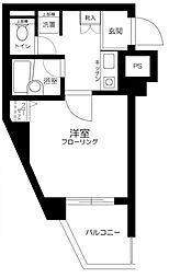 スカイコート文京白山 1Kの間取図画像