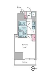 COMFORIA要町 1Kの間取図画像
