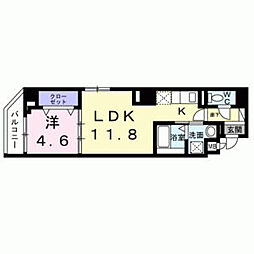 HARMONIA(ハルモニア) 1LDKの間取図画像