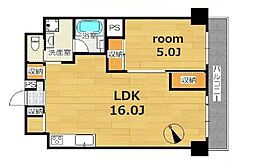メゾン喜多見 1LDKの間取図画像