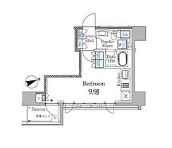 パークリュクス虎ノ門  ｜ 東京都港区西新橋３丁目（賃貸マンション1R・2階・27.01㎡） その2