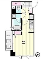 東京都港区南麻布１丁目（賃貸マンション1R・4階・26.15㎡） その2