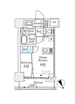 ベルファース八丁堀West  ｜ 東京都中央区八丁堀３丁目（賃貸マンション1DK・3階・25.27㎡） その2