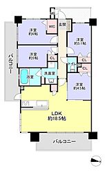 PARKASSOCIATHELIFE 4LDKの間取図画像