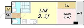 大阪府大阪市東淀川区東中島1丁目（賃貸マンション1LDK・6階・34.99㎡） その2