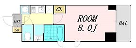 QCフラット北堀江  ｜ 大阪府大阪市西区北堀江4丁目（賃貸マンション1K・10階・25.20㎡） その2