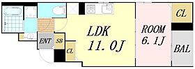 パーチェ エテルノI  ｜ 大阪府吹田市南吹田1丁目（賃貸アパート1LDK・3階・40.58㎡） その2