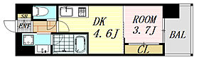 エルシア新大阪  ｜ 大阪府大阪市東淀川区東中島1丁目（賃貸マンション1DK・4階・24.20㎡） その2