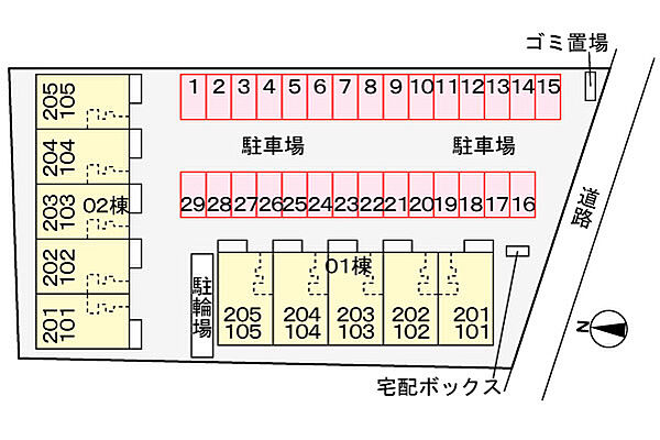 兵庫県姫路市網干区津市場(賃貸アパート2LDK・2階・56.58㎡)の写真 その16