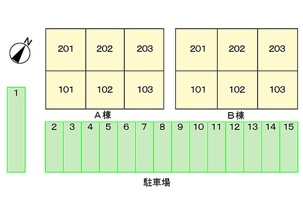 兵庫県姫路市広畑区蒲田2丁目(賃貸アパート2DK・1階・46.41㎡)の写真 その16