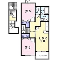 兵庫県たつの市揖保川町黍田（賃貸アパート2LDK・2階・57.22㎡） その2