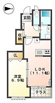 兵庫県姫路市勝原区丁（賃貸アパート1LDK・1階・45.09㎡） その2