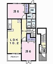 兵庫県加古川市尾上町池田（賃貸アパート2LDK・2階・57.02㎡） その2