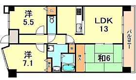 兵庫県神戸市須磨区清水台1丁目（賃貸マンション3LDK・13階・69.39㎡） その2