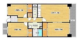 兵庫県神戸市灘区中郷町1丁目（賃貸マンション3LDK・3階・67.10㎡） その2