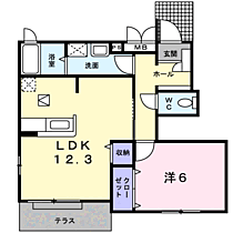 兵庫県加古川市加古川町大野（賃貸アパート1LDK・1階・47.05㎡） その2