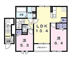間取図画像 2LDK