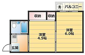 大阪府大阪市西成区山王3丁目6-14（賃貸アパート2DK・4階・29.00㎡） その2