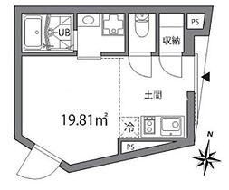 東京都世田谷区赤堤4丁目（賃貸マンション1R・1階・19.81㎡） その2