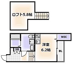 大阪府大阪市東住吉区田辺6丁目（賃貸アパート1R・2階・23.19㎡） その2