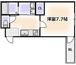 大阪府大阪市東住吉区桑津3丁目（賃貸アパート1K・1階・27.30㎡） その2