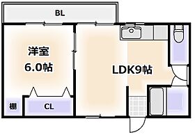 大阪府大阪市東住吉区田辺6丁目（賃貸マンション1LDK・5階・34.00㎡） その2