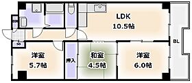 大阪府大阪市東住吉区桑津3丁目（賃貸マンション3LDK・6階・58.32㎡） その2