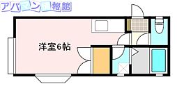 プティカバーヌ ワンルームの間取図画像