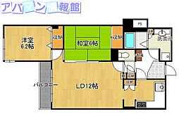 ロイヤルマンション 2LDKの間取図画像