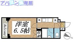 メゾン・ド・レノン 1Kの間取図画像