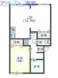 NNトピア 1LDKの間取図画像