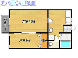 エクセレントA 2Kの間取図画像