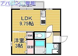 D-roomSUMON弁天橋 1LDKの間取図画像