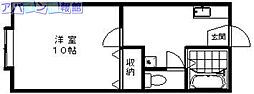 ヴィラエミール 1Kの間取図画像