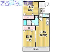 間取図画像 2LDK