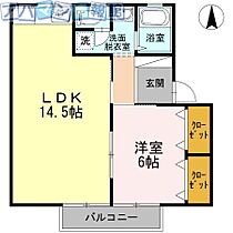 新潟県新潟市西区ときめき西2丁目1-1（賃貸アパート1LDK・2階・51.69㎡） その2