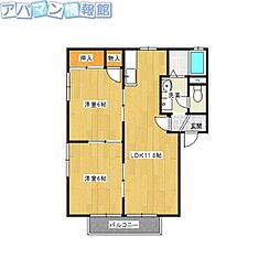 エス・テ・シャトー青山C 2LDKの間取図画像